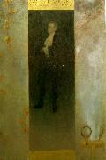 Gustav Klimt port lewinskyratt av josef Sweden oil painting artist